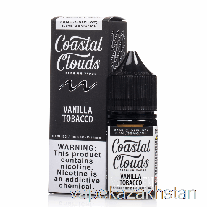 Vape Kazakhstan Vanilla Tobacco - Coastal Clouds Salt - 30mL 35mg